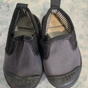 Kids Black Slip-On Shoes